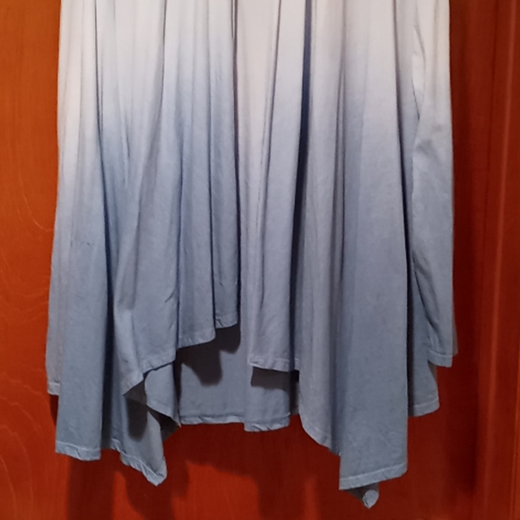 DG2 Dip Dyed Blue Cascade Front Topper, M #0225 - Picture 5 of 14